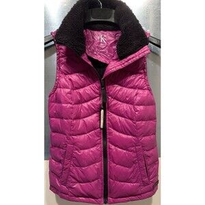 Calvin Klein Down Performance Vest S/CH Purple/Black Wind Resistant Placket Vest
